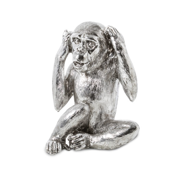 Electroplated Hear No Evil Monkey