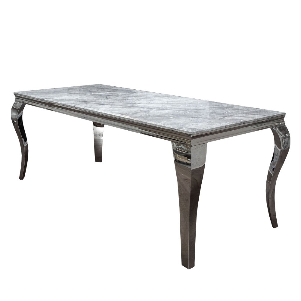Grey Marble Dining Table - Louis - Eco Furniture
