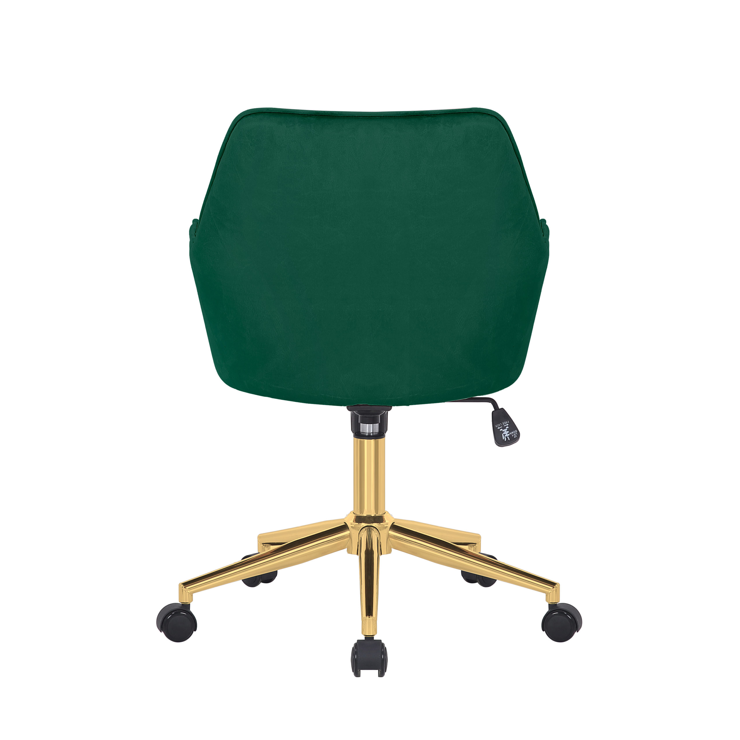 velvet desk chair gold legs