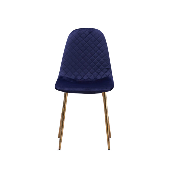 Blue Fabric Dining Chair Set of 4