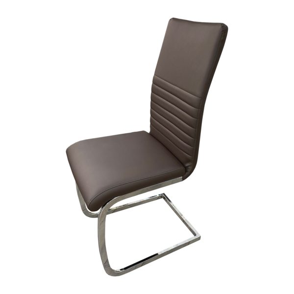 Brown PU Dining Chair