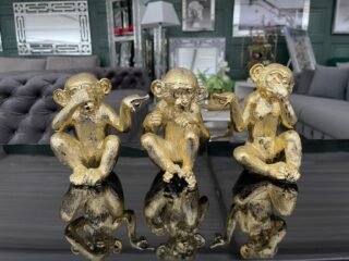 Antique Gold See No Evil Monkey
