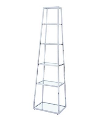 Triangular Glass Bookshelf