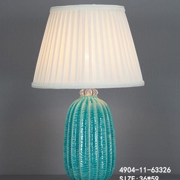 Teal Table Lamp