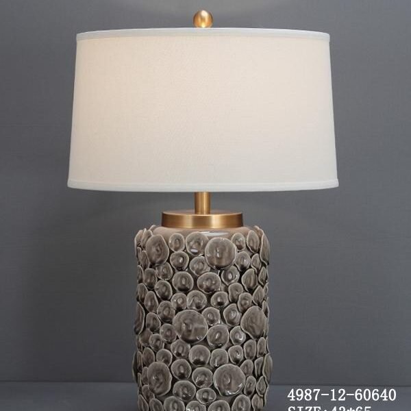 Grey Table Lamp