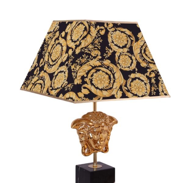 Black & Gold Table Lamp with shade