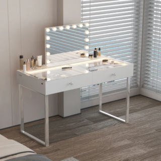 VANITII Alice Professional Vanity Desk with 2 Spacious Storage Drawers