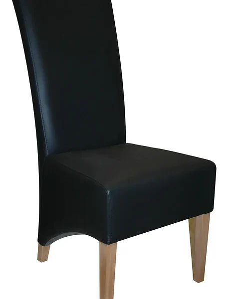 Aura Matte Black Dining Chair