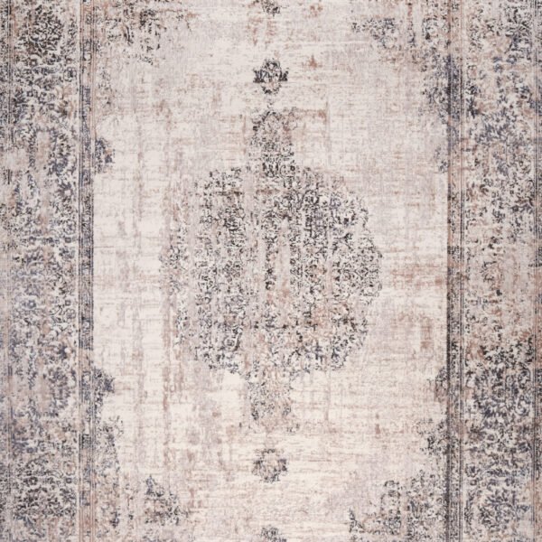 Lorenz White and Beige Rug
