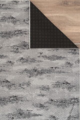 SOFT-4228-GREY - Washable Modern Textured Rug
